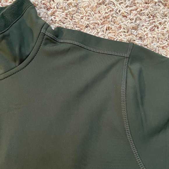 NWT 32 Degrees Heat Men’s Fleece Tech 1/4 Zip Pullover Shirt Green, Size S - Picture 5 of 7